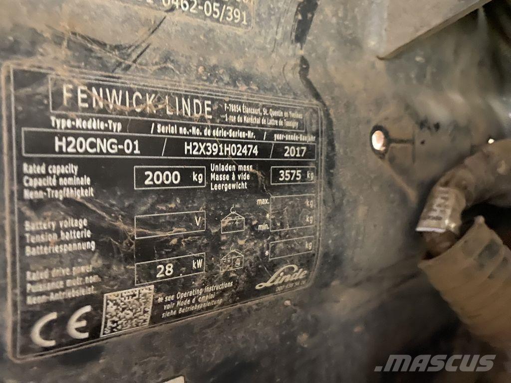 Linde H20T-02 LPG 지게차