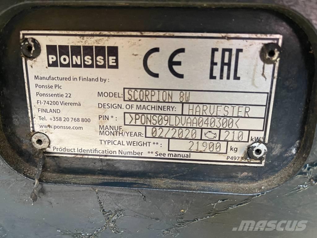 Ponsse Scorpion 원목 하베스터