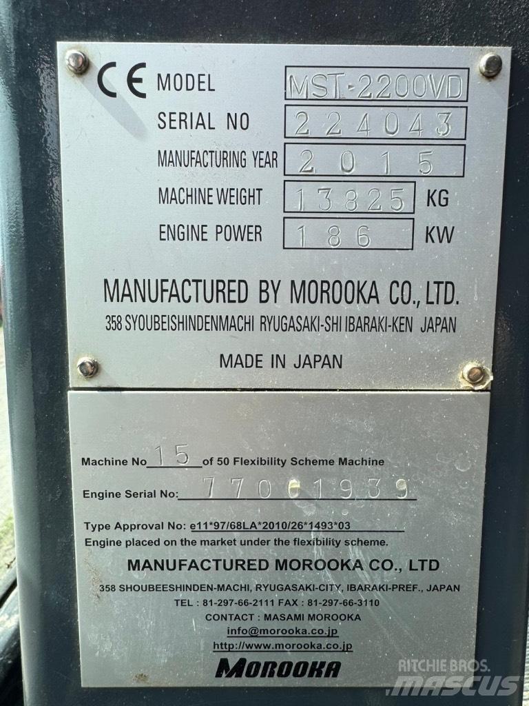 Morooka MST 2200 V D  궤도식 덤프