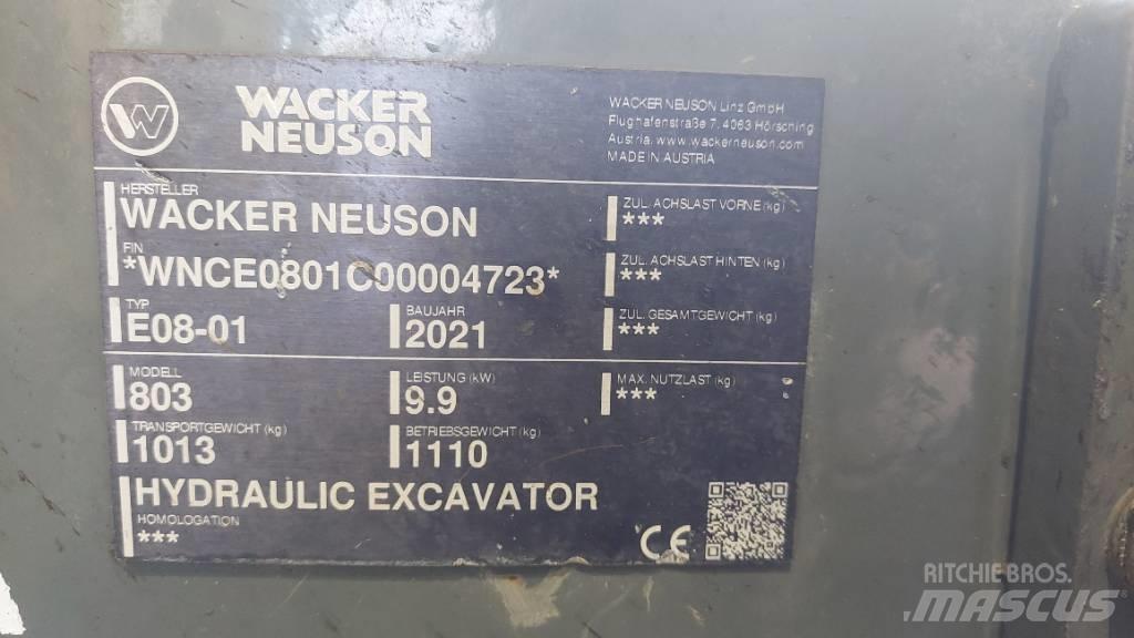 Wacker Neuson 803 대형 굴삭기 29톤 이상