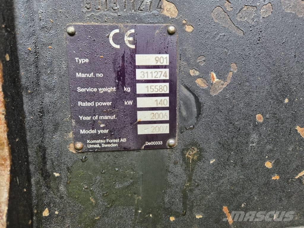 Valmet 901.3 원목 하베스터