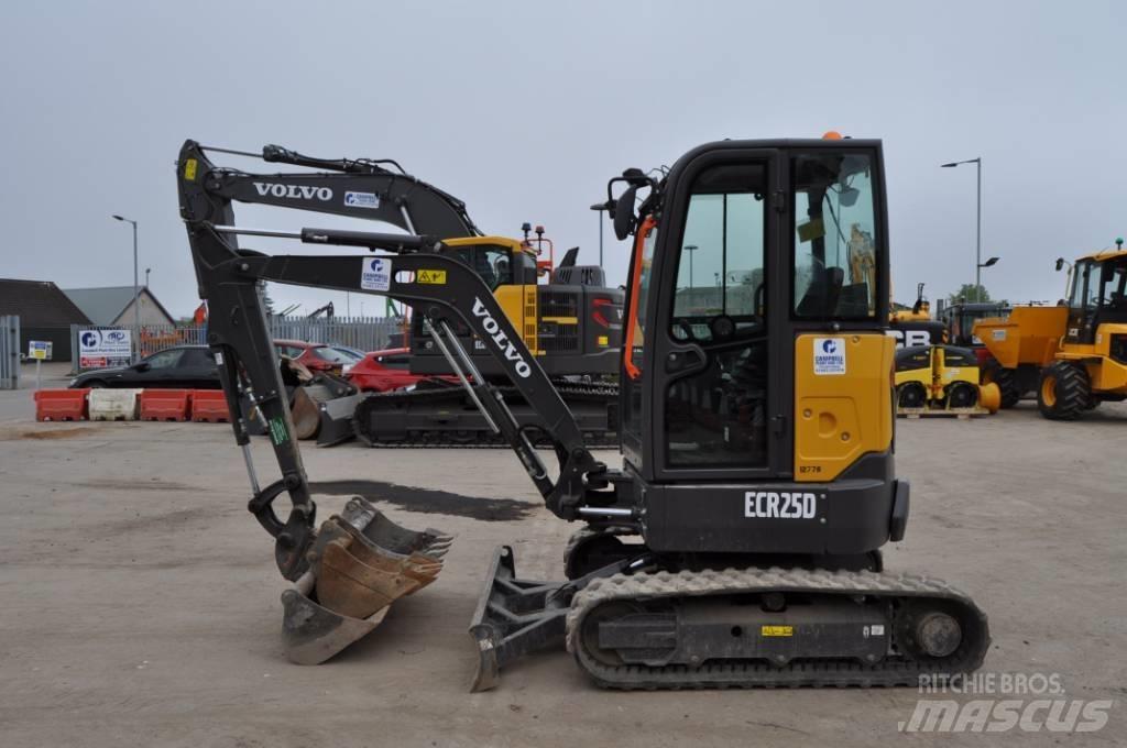 Volvo ECR 25 D 소형 굴삭기 7톤 미만