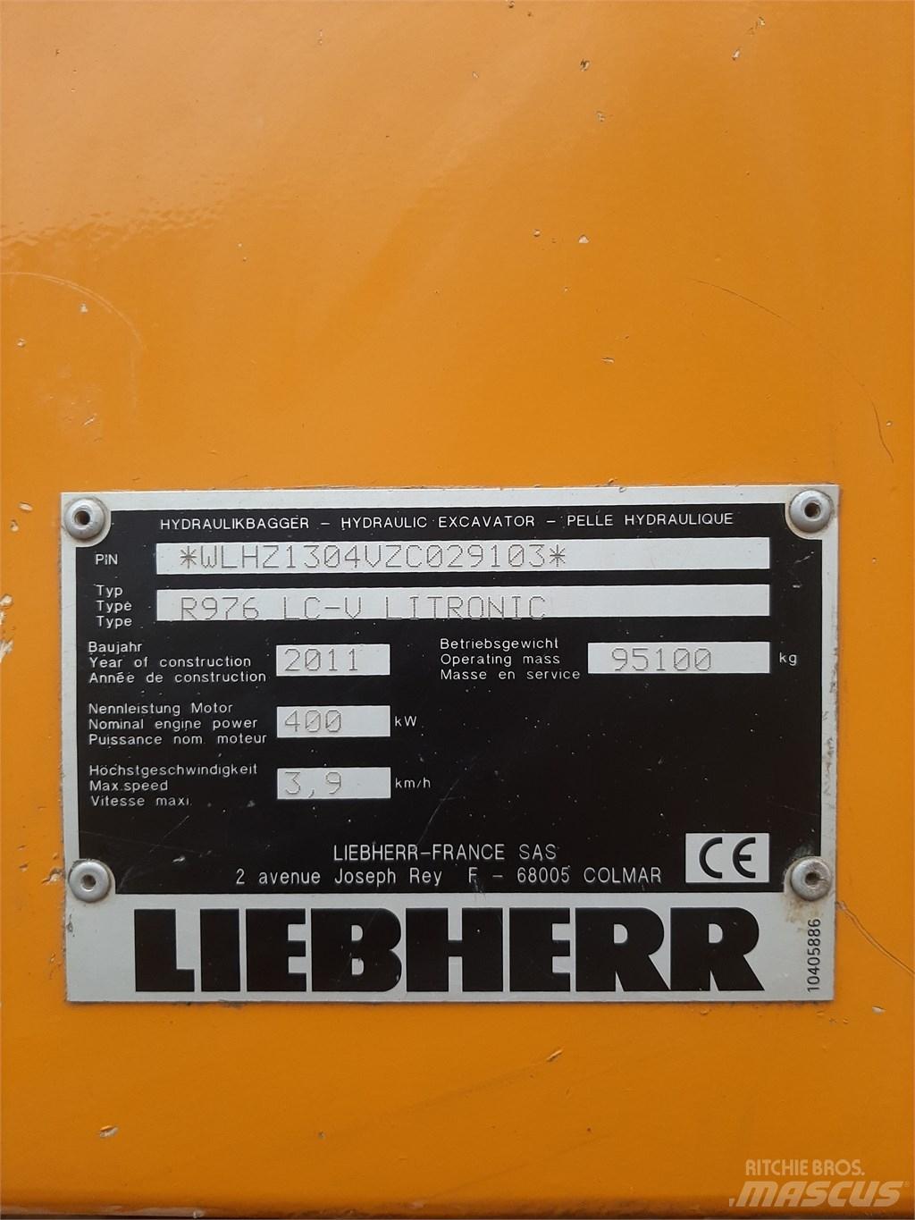 Liebherr 976 대형 굴삭기 29톤 이상