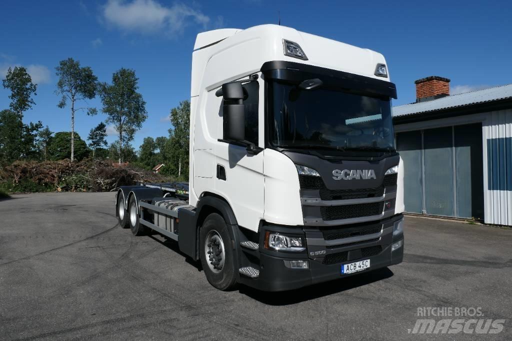 Scania G500B6x2NB 훅 리프트 트럭