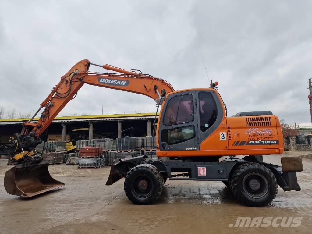 Doosan DX 160 W  휠 굴삭기