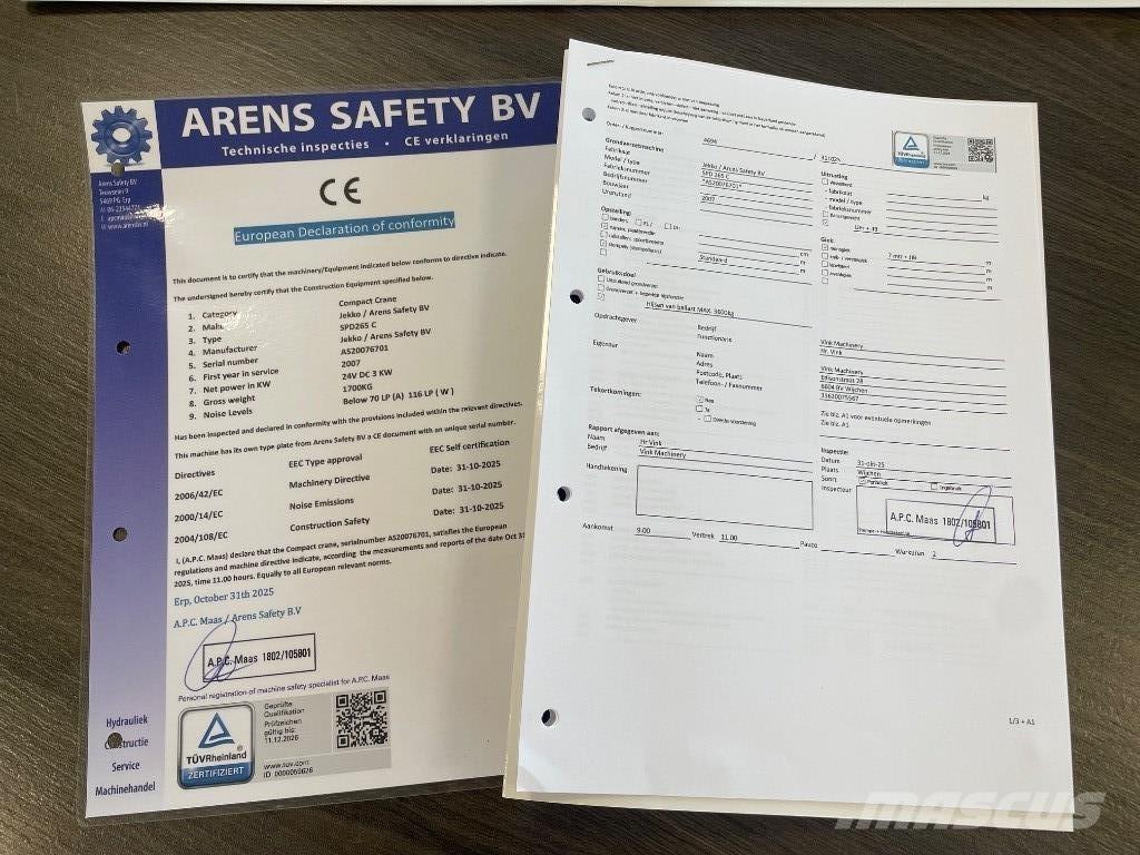 Jekko SPD 265 C  SOLD 미니 크레인