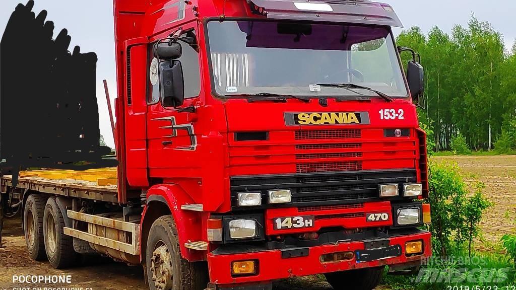 Scania 143 H 470 목재 트럭