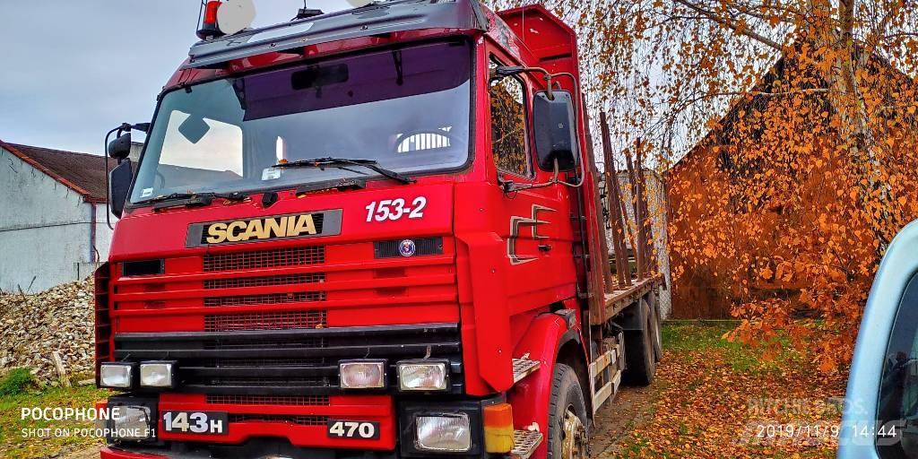 Scania 143 H 470 목재 트럭