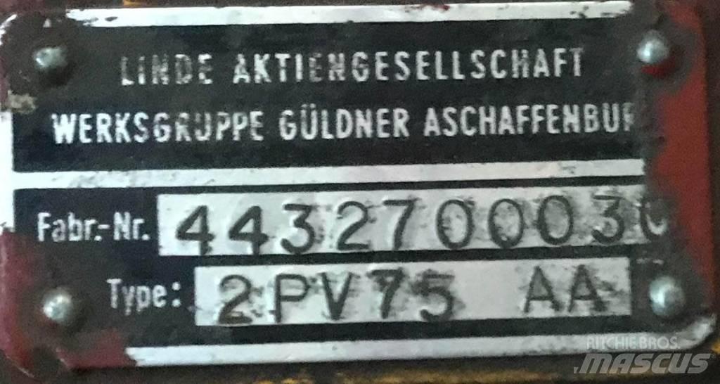 Linde 2PV75 AA 유압식 기계