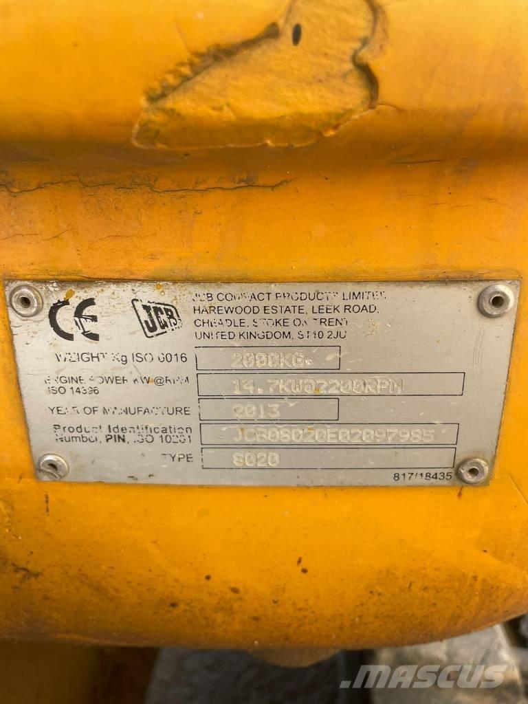 JCB 8020 소형 굴삭기 7톤 미만