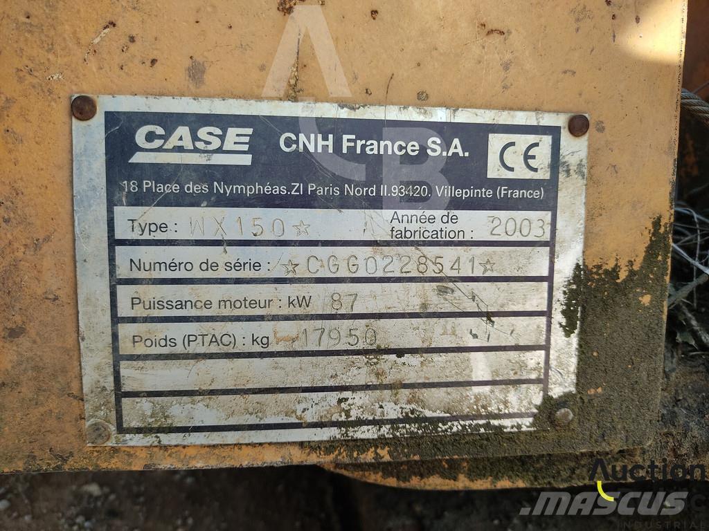 CASE WX 150  휠 굴삭기