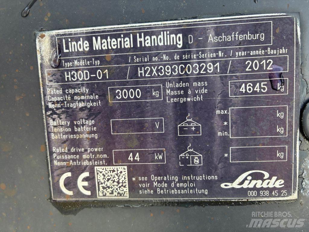 Linde H 30D01 디젤 지게차