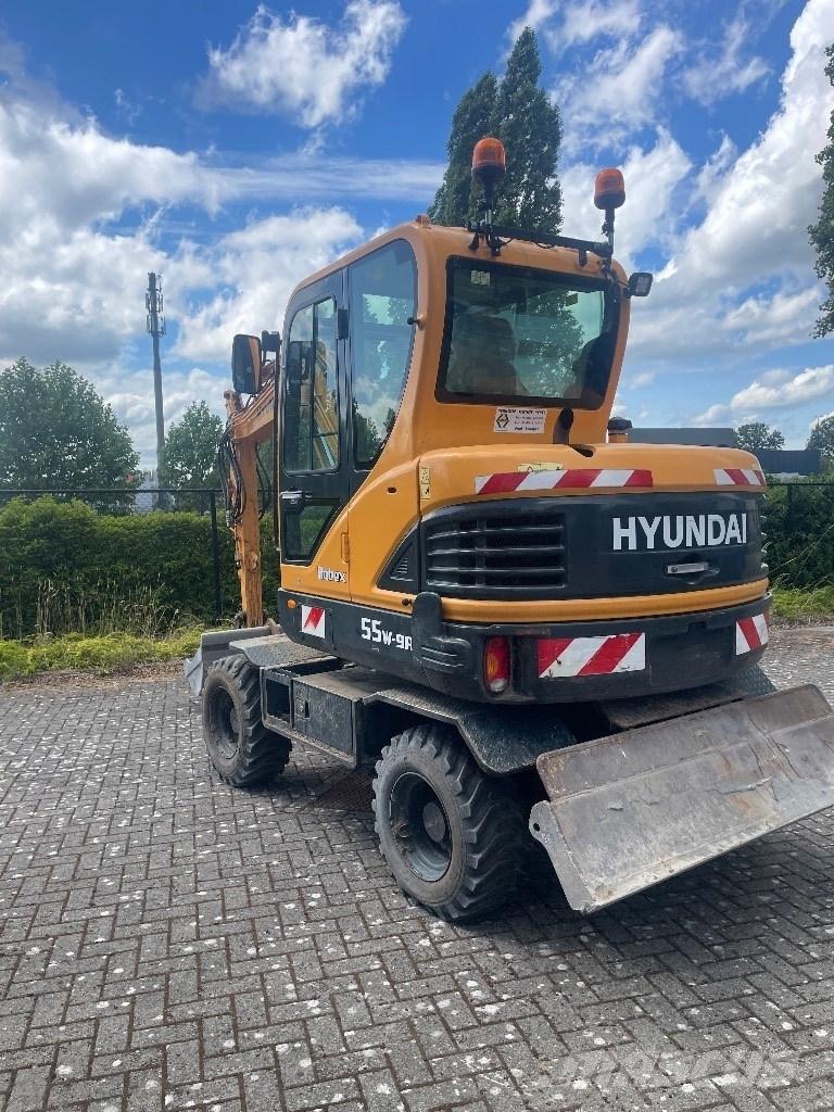 Hyundai 55w9a  휠 굴삭기