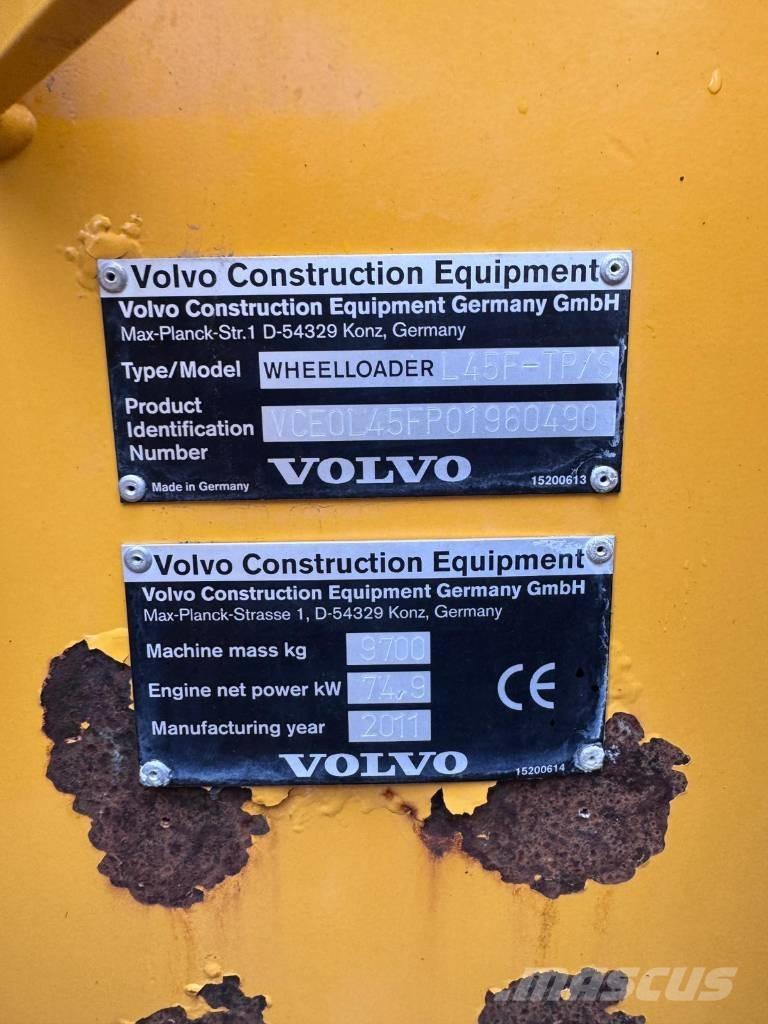 Volvo L45F-TP/S  휠로우더