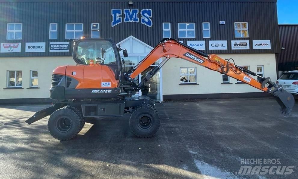 Doosan Dx57W-7  휠 굴삭기
