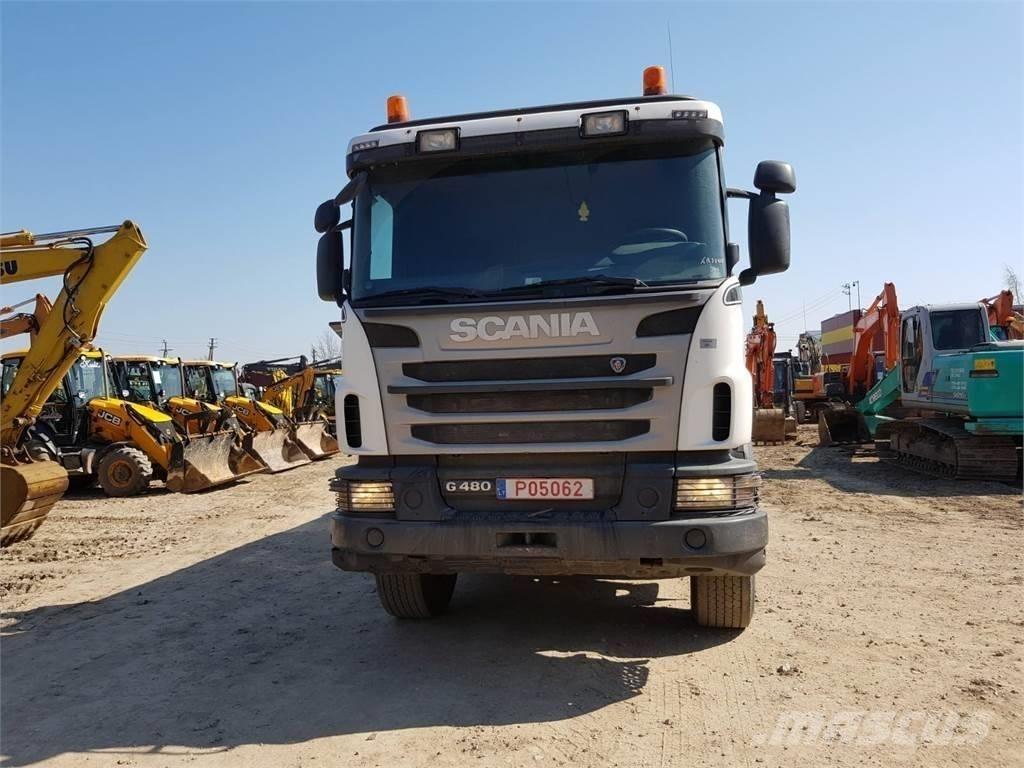 Scania G480 8x4 스킵 로더 트럭