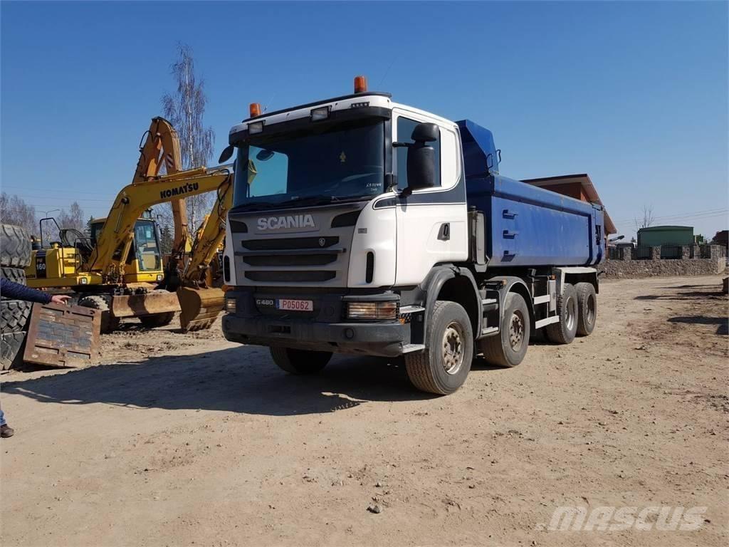 Scania G480 8x4 스킵 로더 트럭