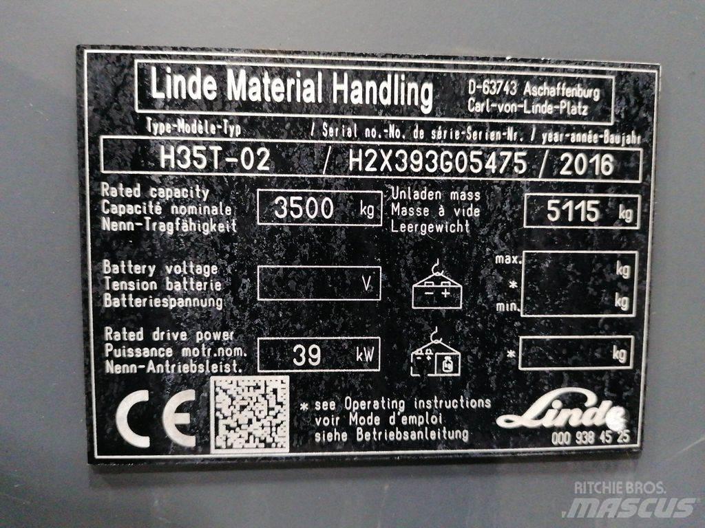 Linde H35T-02 LPG 지게차