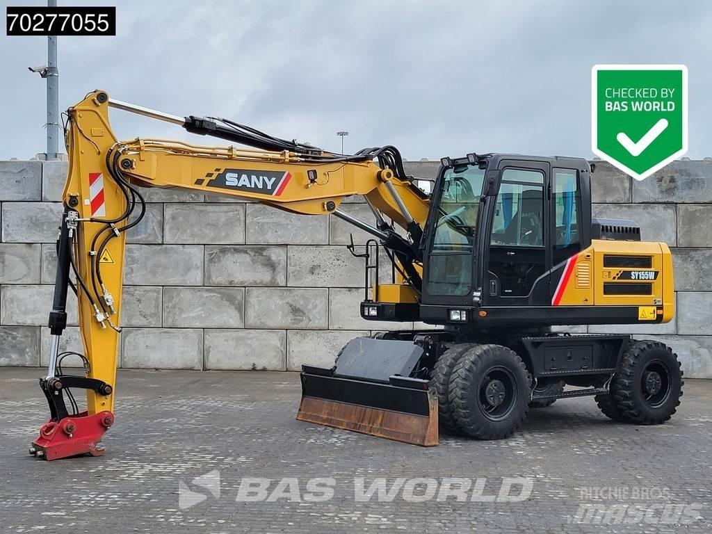 Sany SY155W  휠 굴삭기