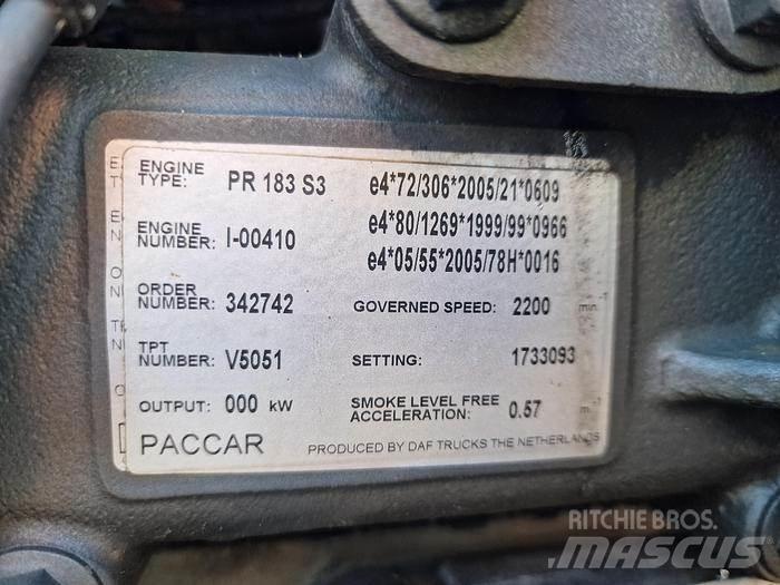 Paccar PR 183 S3 운송 장비 - 기타