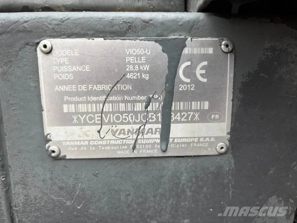 Yanmar VIO50-U 소형 굴삭기 7톤 미만
