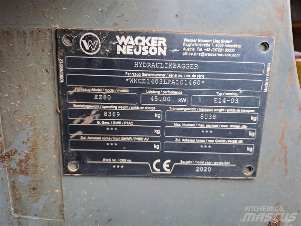 Wacker Neuson EZ80 대형 굴삭기 29톤 이상