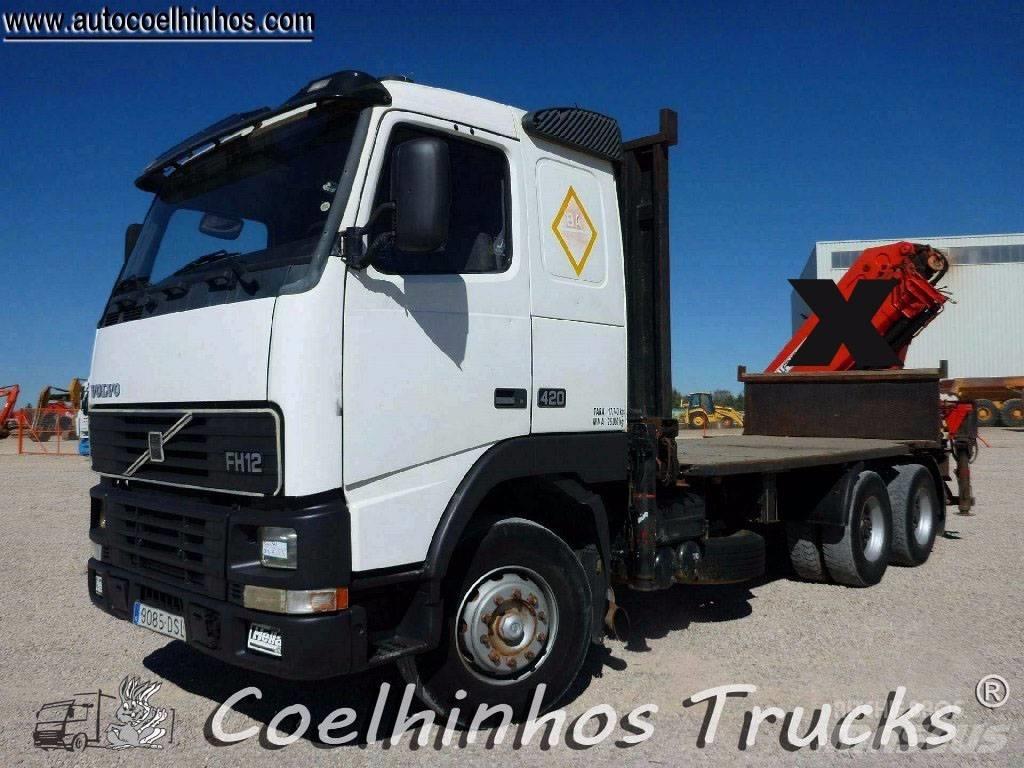 Volvo FH12 420 6x4 플랫베드/드롭사이드 트럭