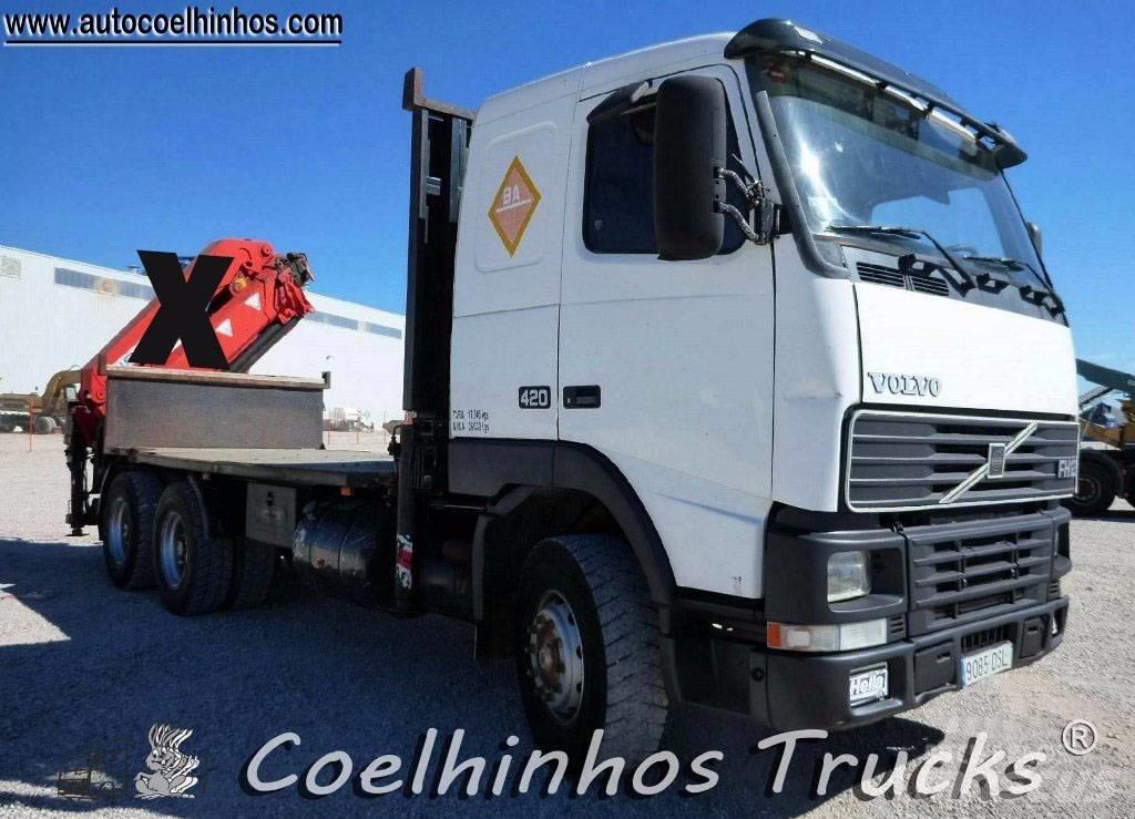 Volvo FH12 420 6x4 플랫베드/드롭사이드 트럭
