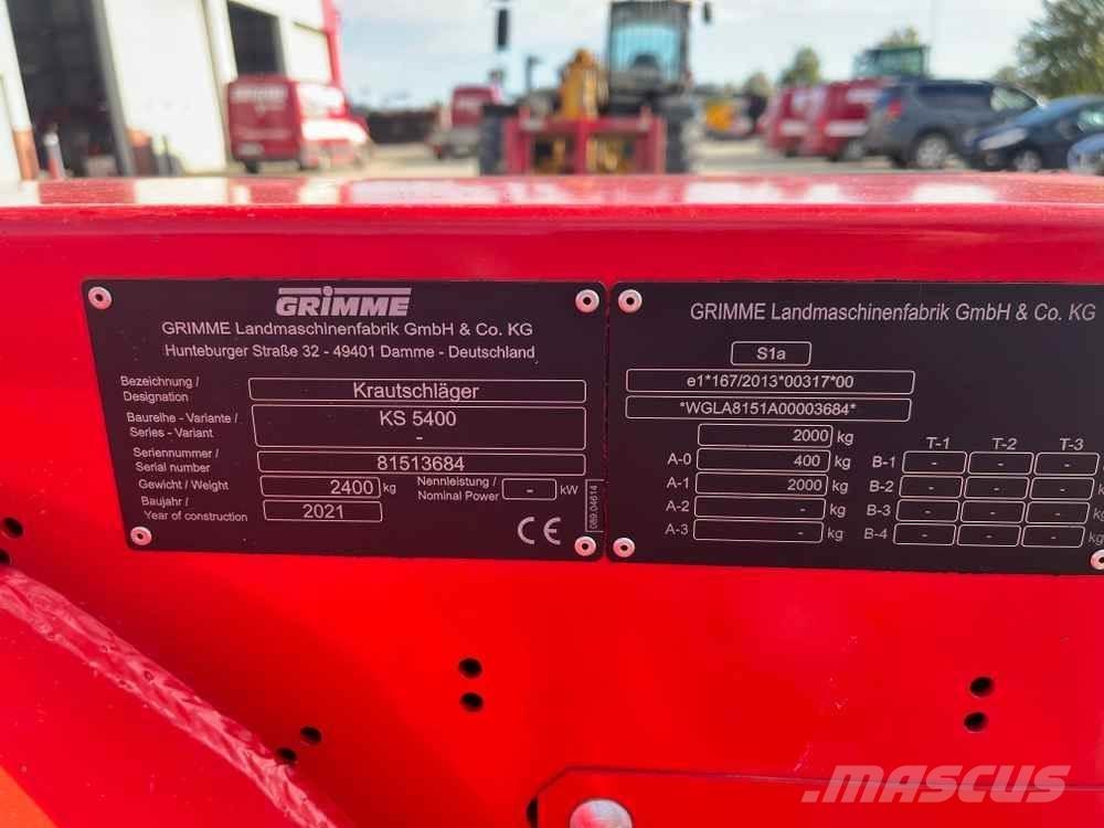 Grimme KS 5400 감자설비 - 기타