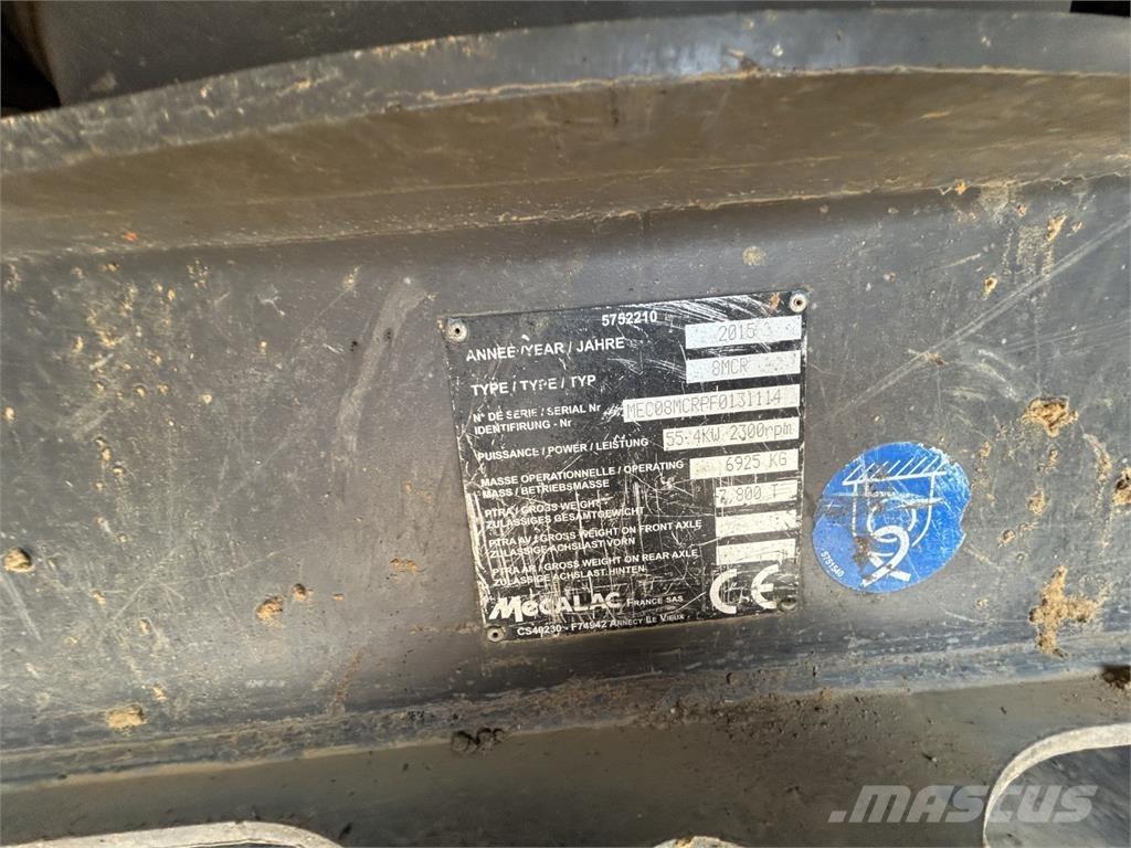 Mecalac 8MCR 중형굴삭기 7톤-28톤