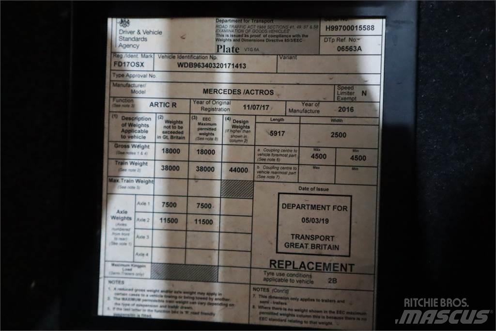 Mercedes-Benz ACTROS 1840 트랙터 유닛