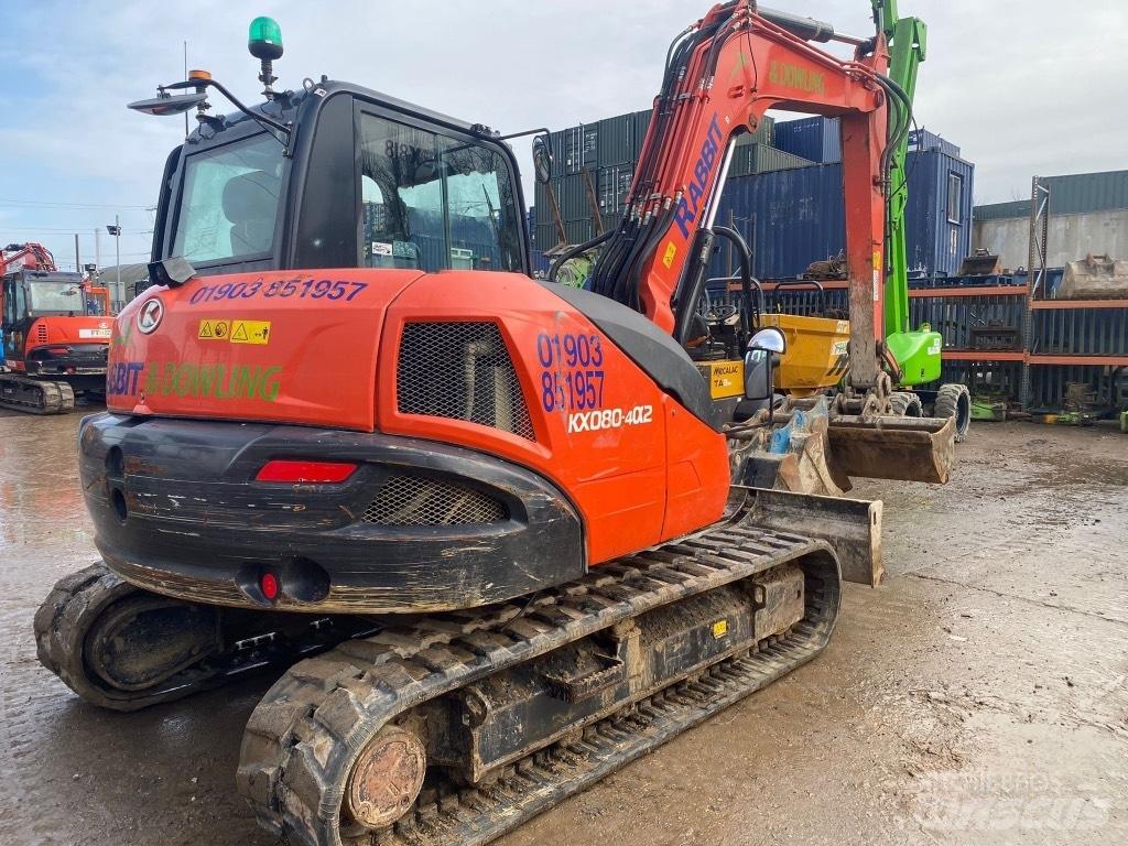 Kubota KX 080-4 중형굴삭기 7톤-28톤