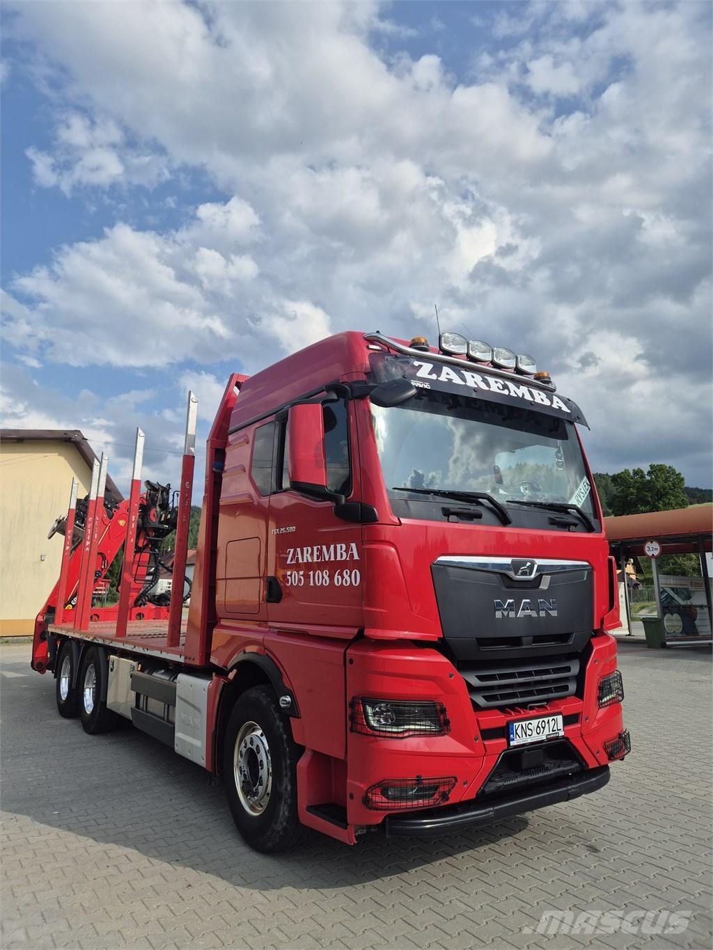 MAN TGX 26.580 목재 트럭