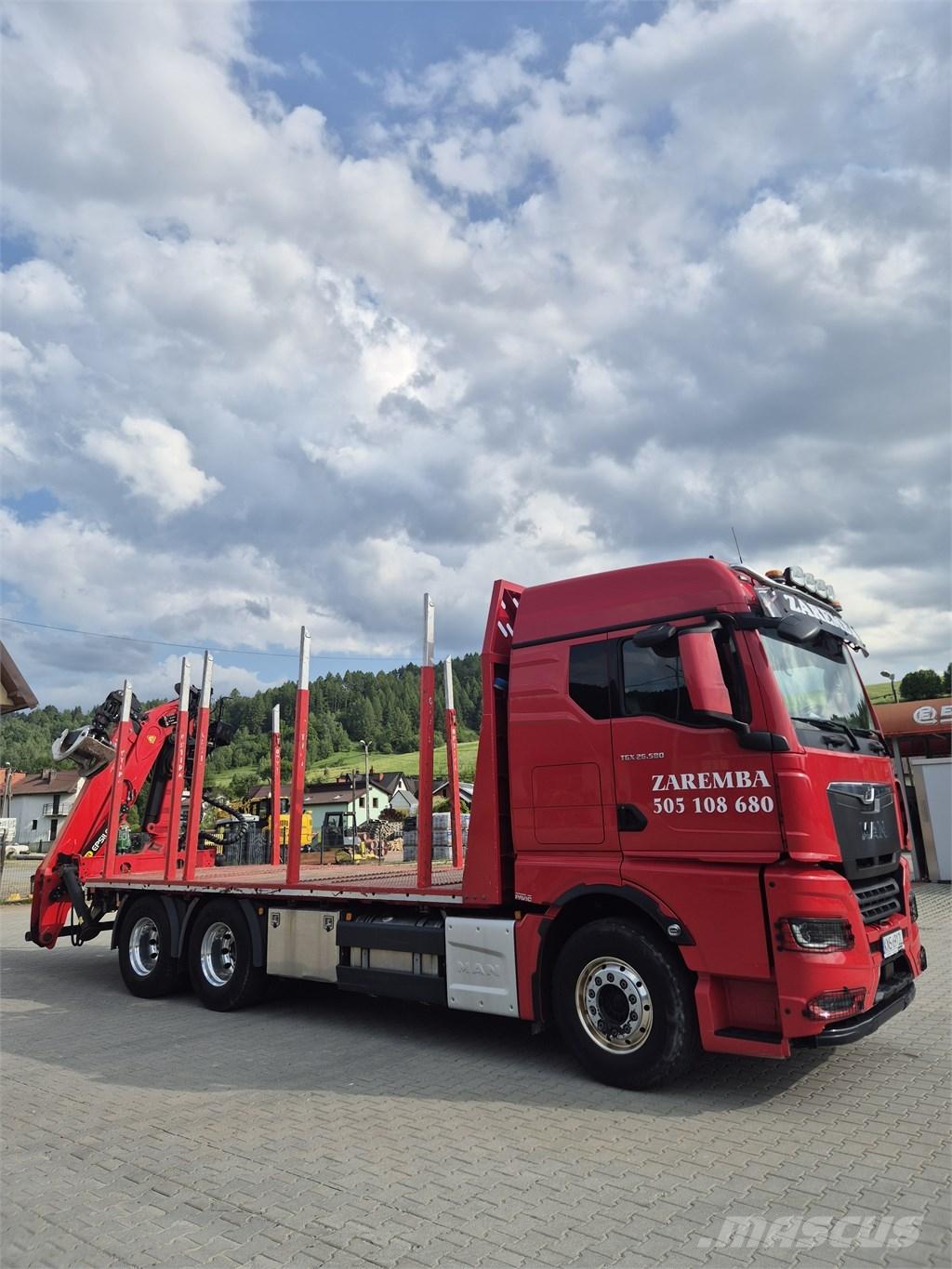 MAN TGX 26.580 목재 트럭