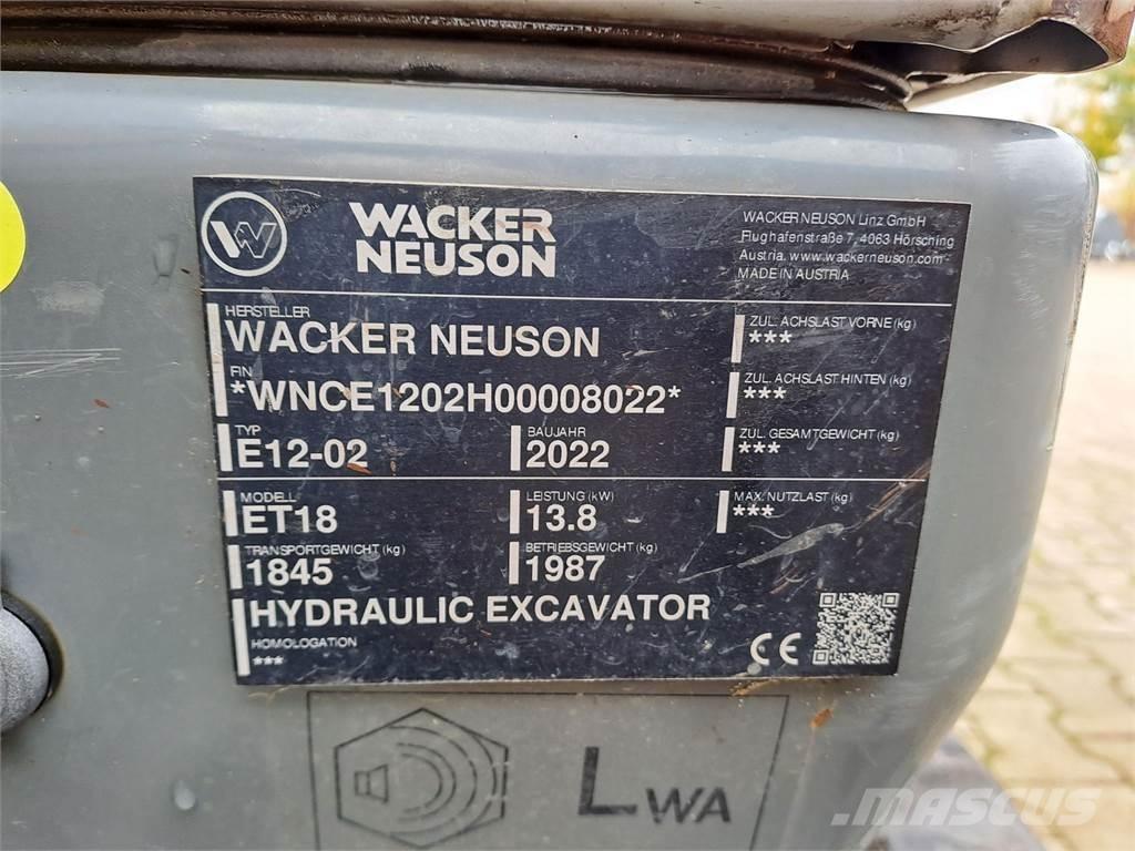 Wacker Neuson ET18 대형 굴삭기 29톤 이상