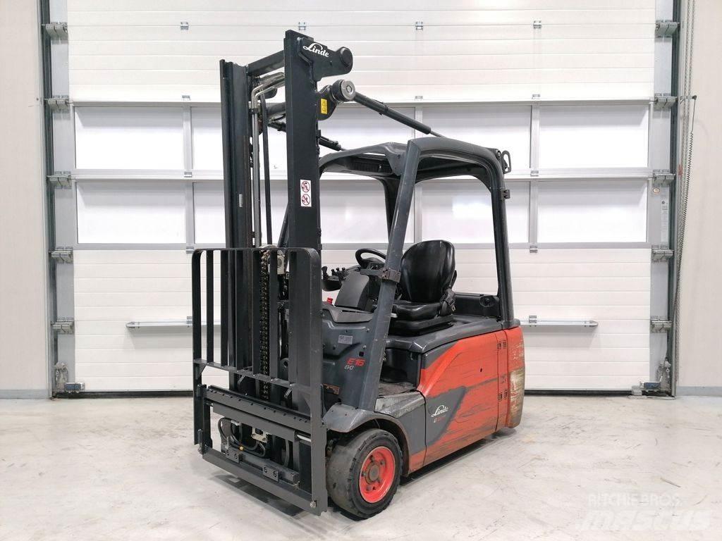 Linde E16L-02 전동 지게차