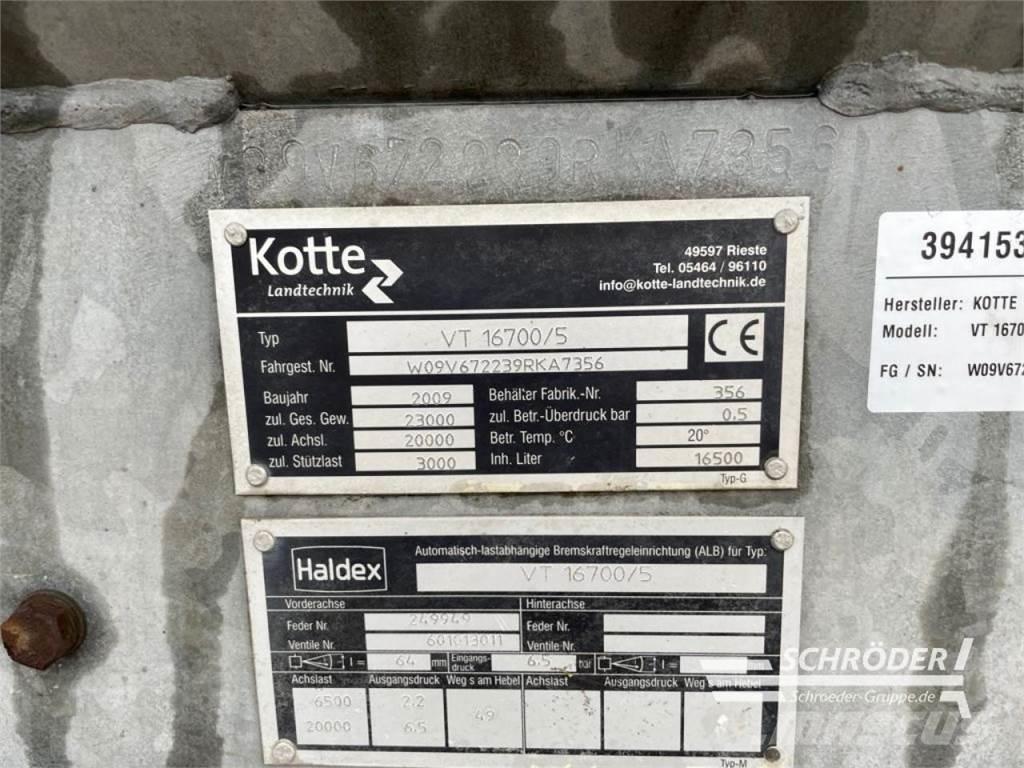 Kotte VT 16700 슬러리 탱커