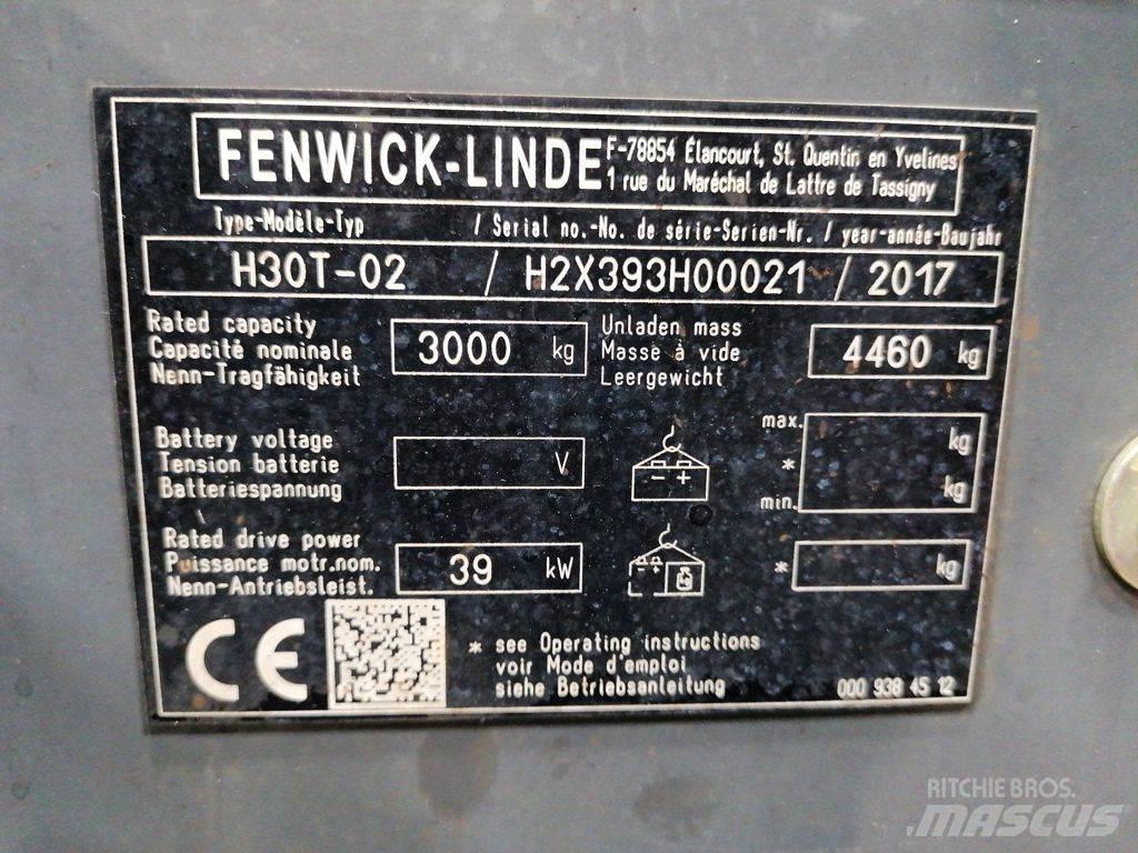 Linde H30T-02 LPG 지게차