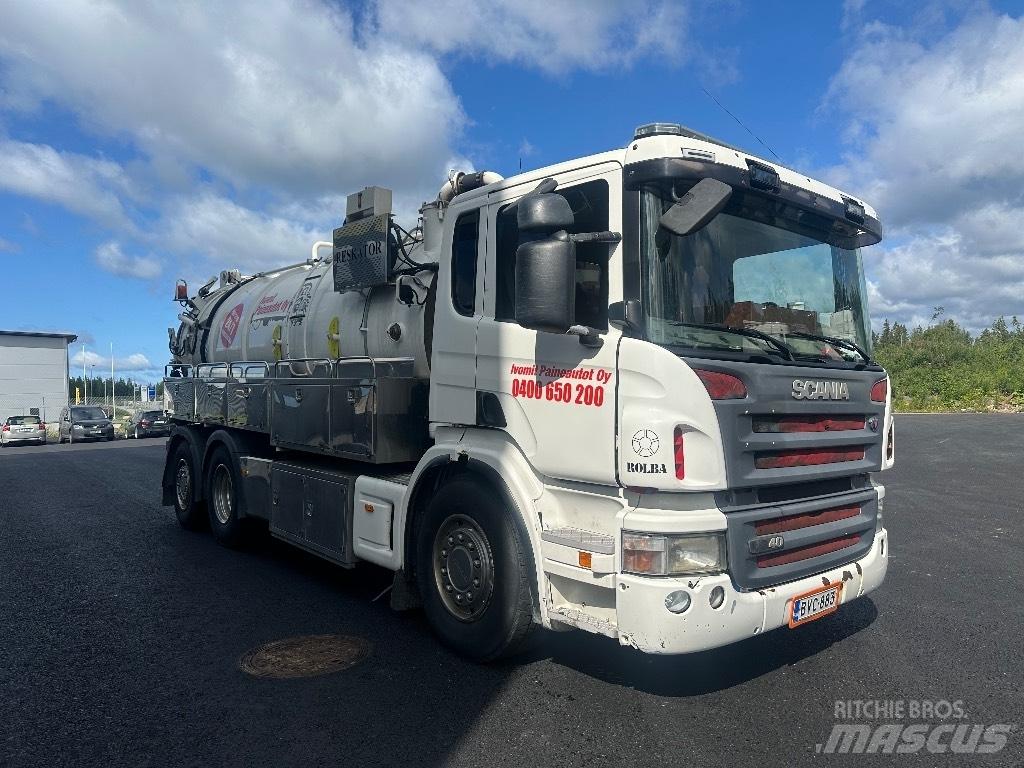 Scania P340 6x2*4 콤비/진공 트럭