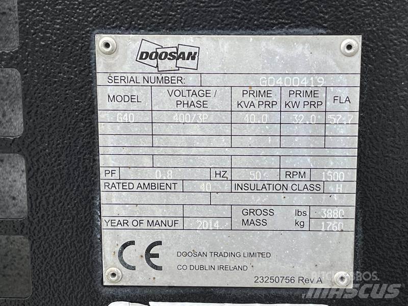 Doosan G 40 디젤 발전기