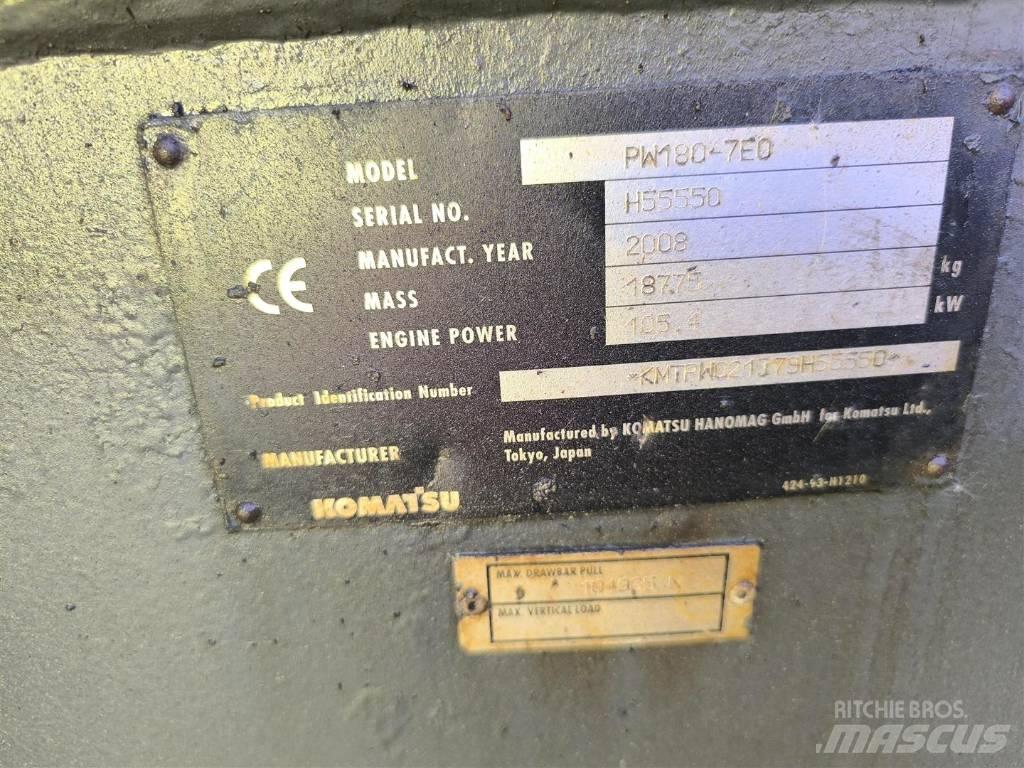 Komatsu PW 180-7  휠 굴삭기