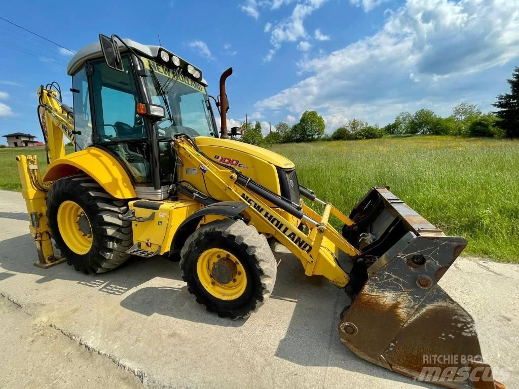 New Holland B 100 C 백호로더