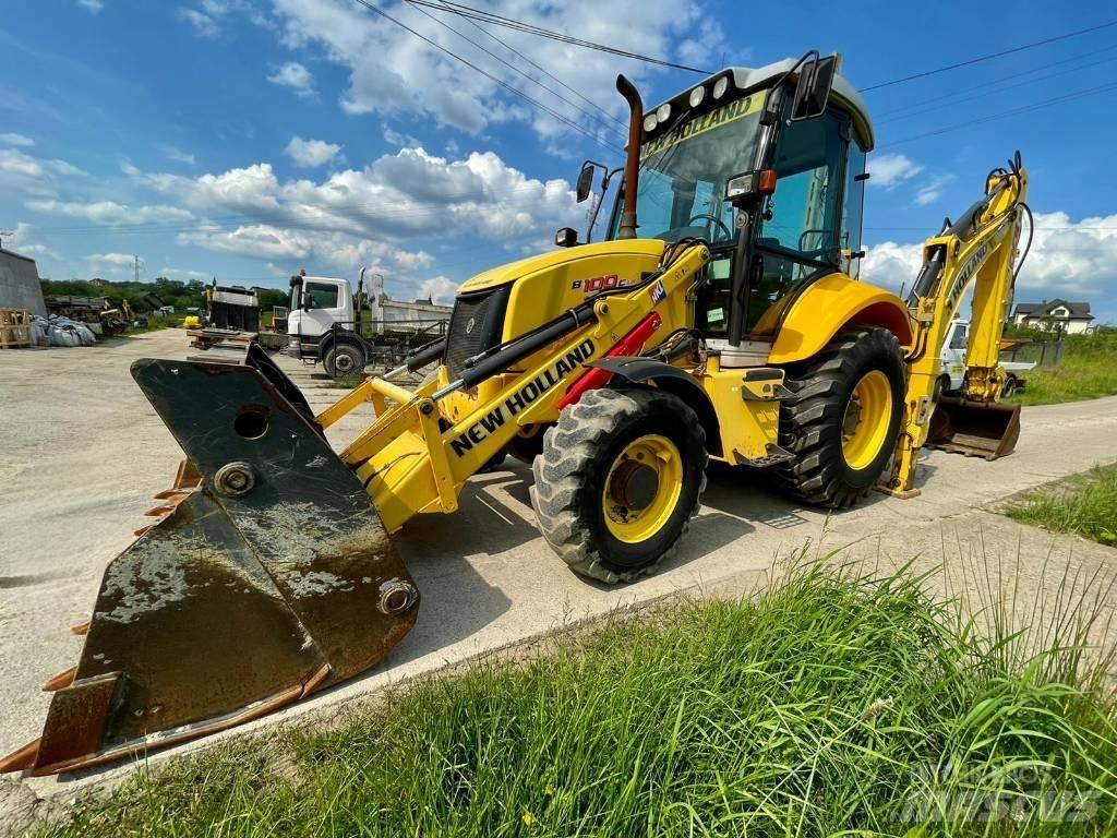 New Holland B 100 C 백호로더
