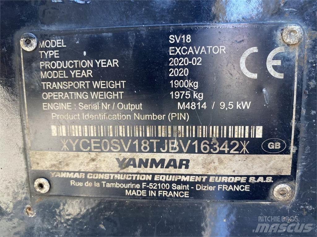 Yanmar SV18  휠 굴삭기
