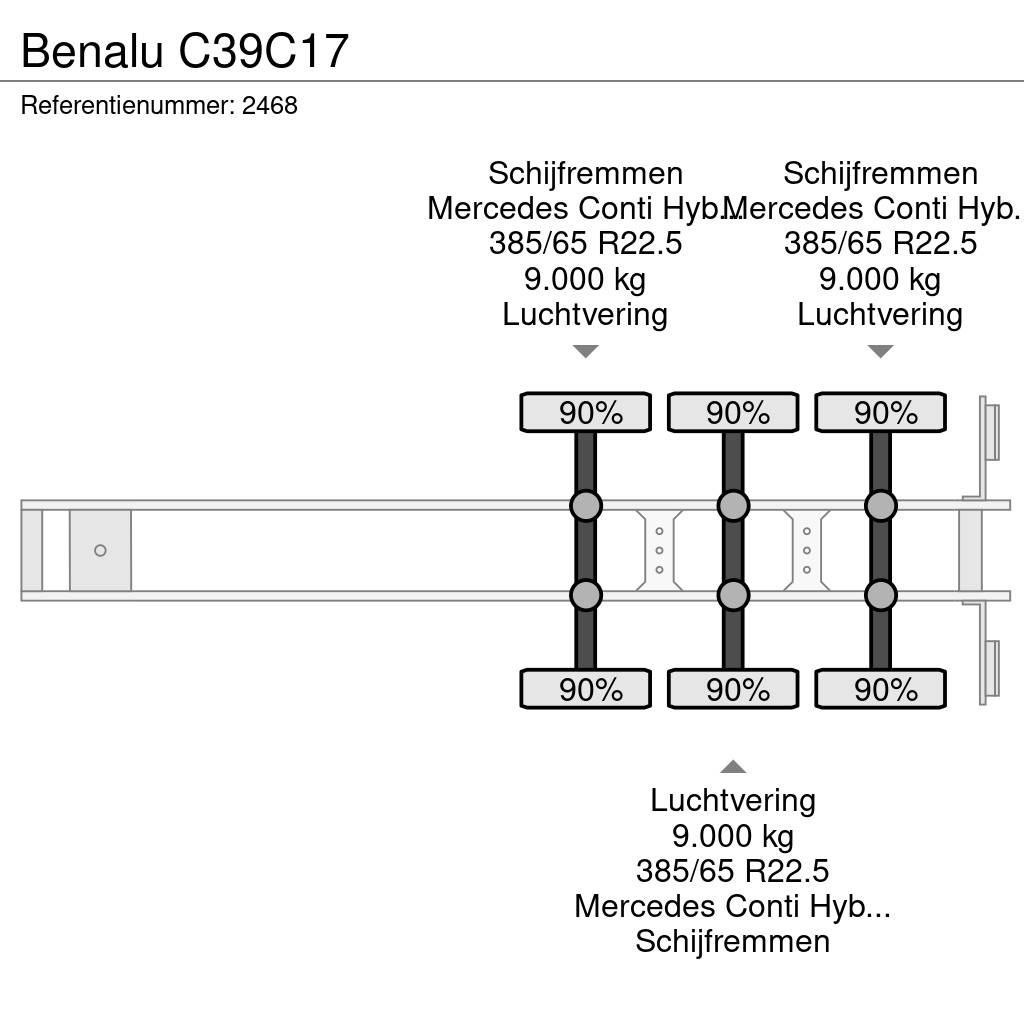 Benalu C39C17 티퍼 세미 트레일러