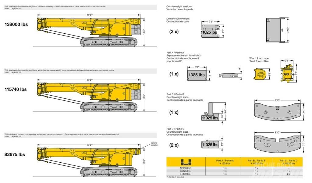 Liebherr LTR1060 트랙 크레인