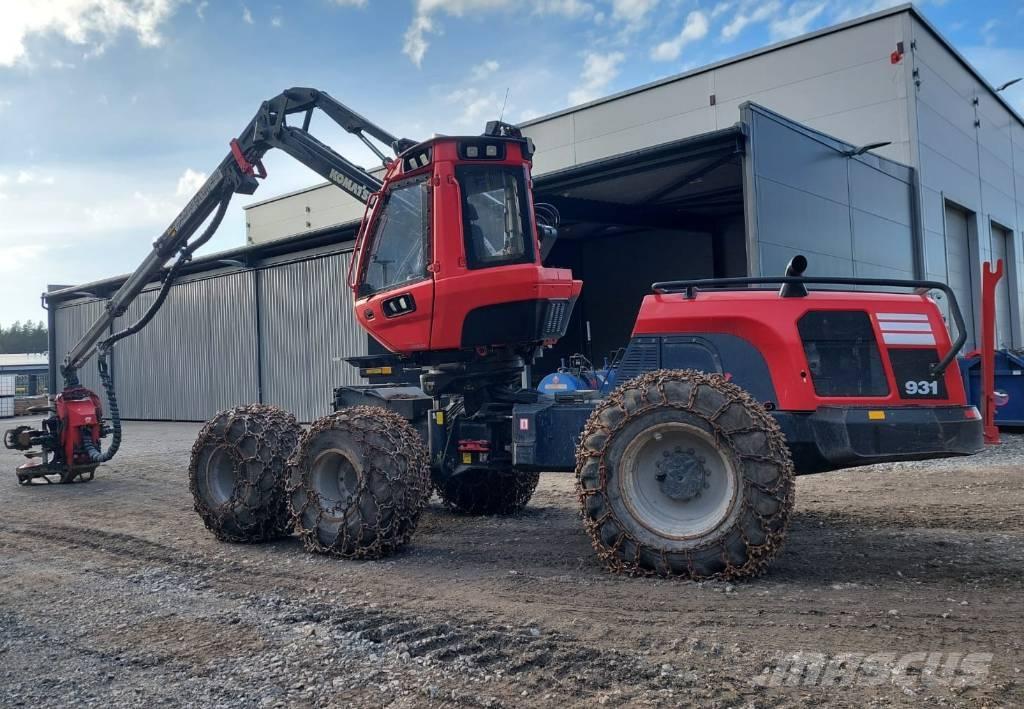 Komatsu 931 원목 하베스터