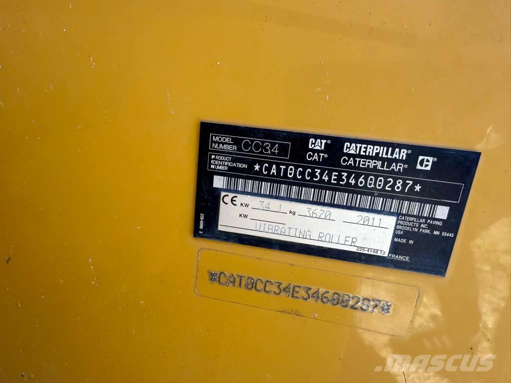 CAT CC 34 콤비 롤러