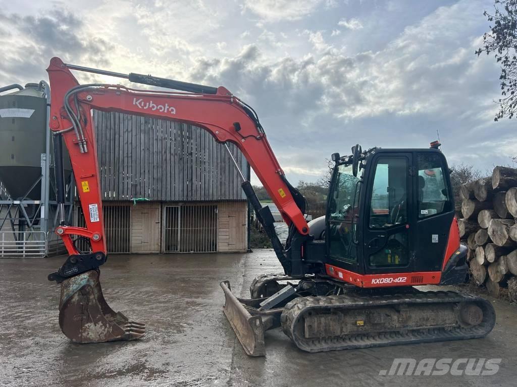 Kubota KX 080-4 중형굴삭기 7톤-28톤