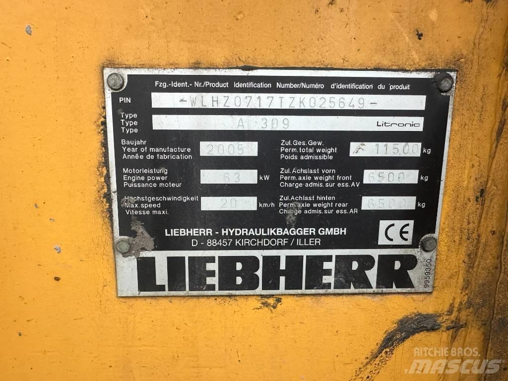 Liebherr A 309  휠 굴삭기